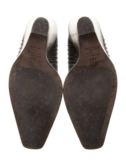 Brunello Cucinelli Monili Leather Chelsea Boots