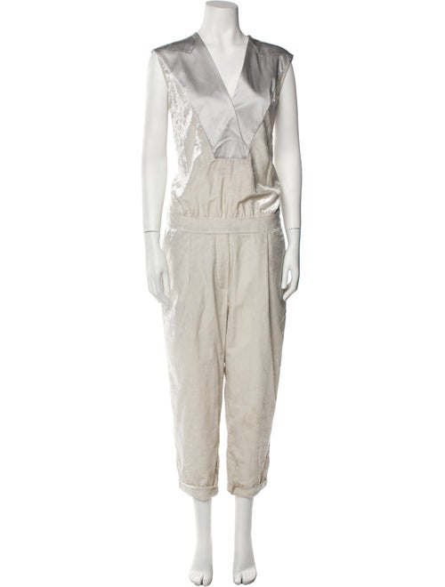 Brunello Cucinelli Plunge Neckline Jumpsuit