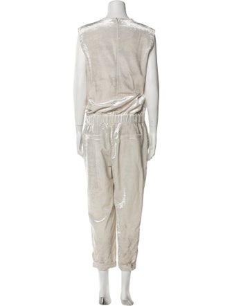 Brunello Cucinelli Plunge Neckline Jumpsuit