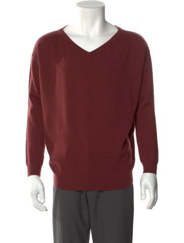 Brunello Cucinelli Sweaters Cashmere V-Neck Pullover S
