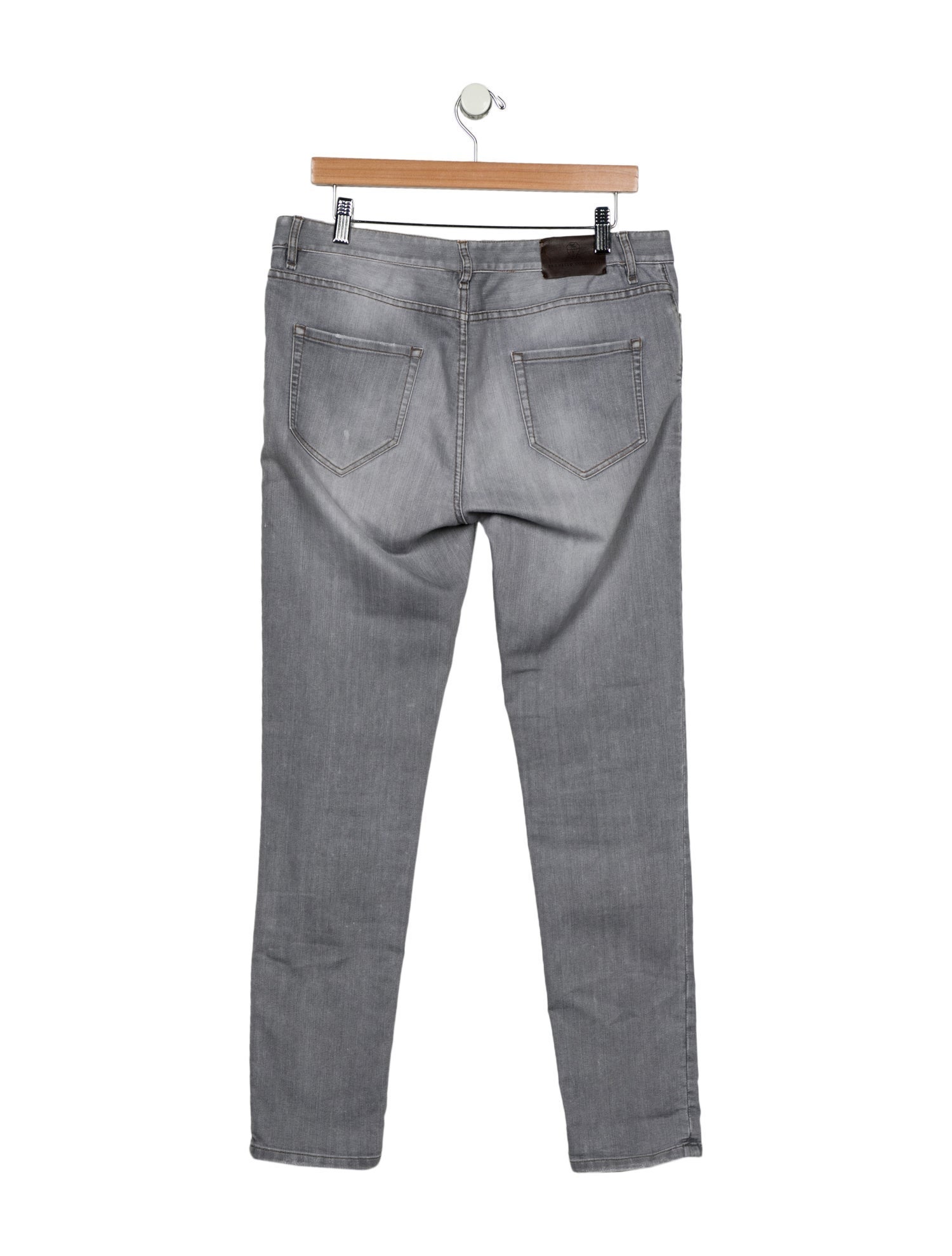 Brunello Cucinelli Mid-Rise Straight Leg Jeans