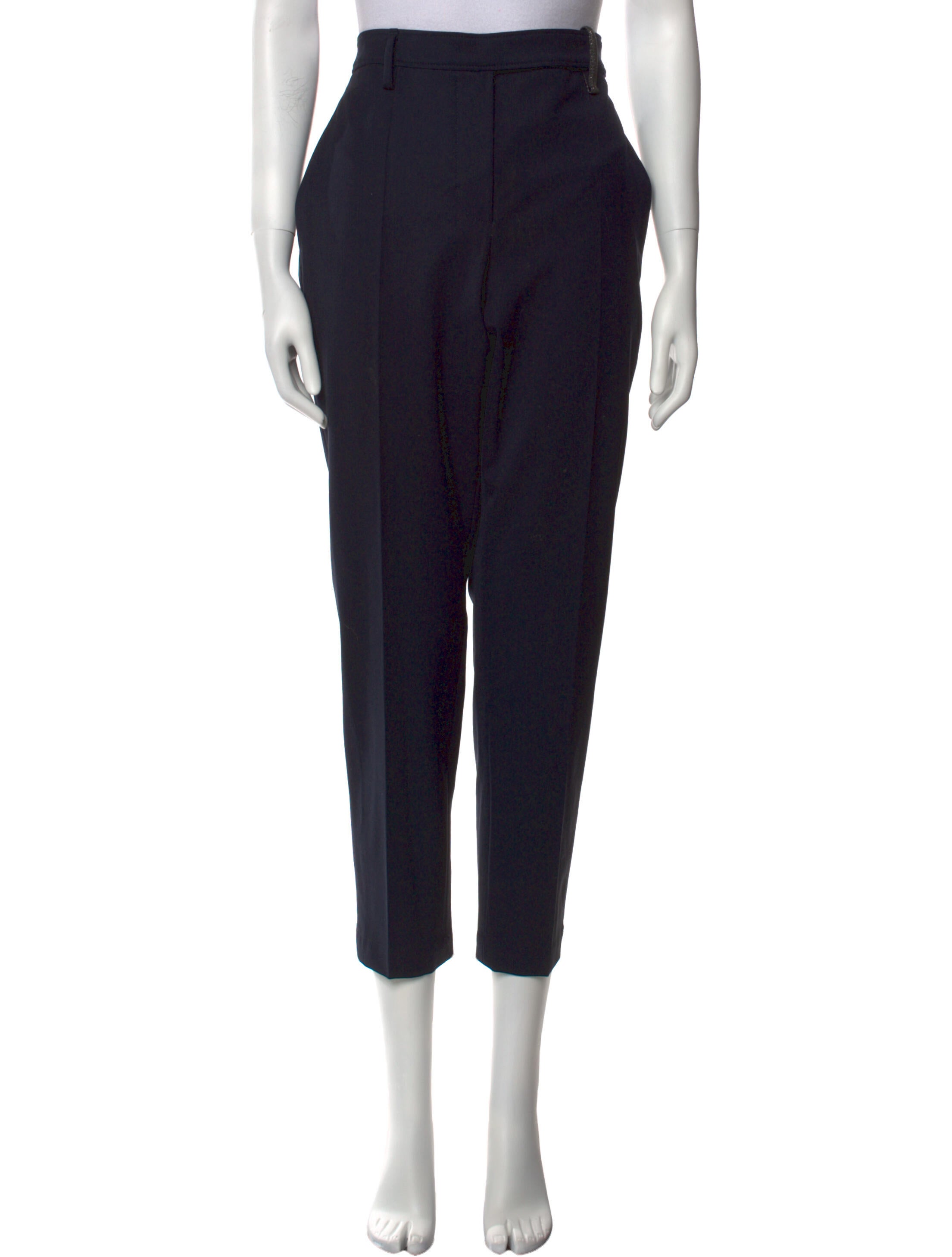 Brunello Cucinelli Virgin Wool Straight Leg Pants