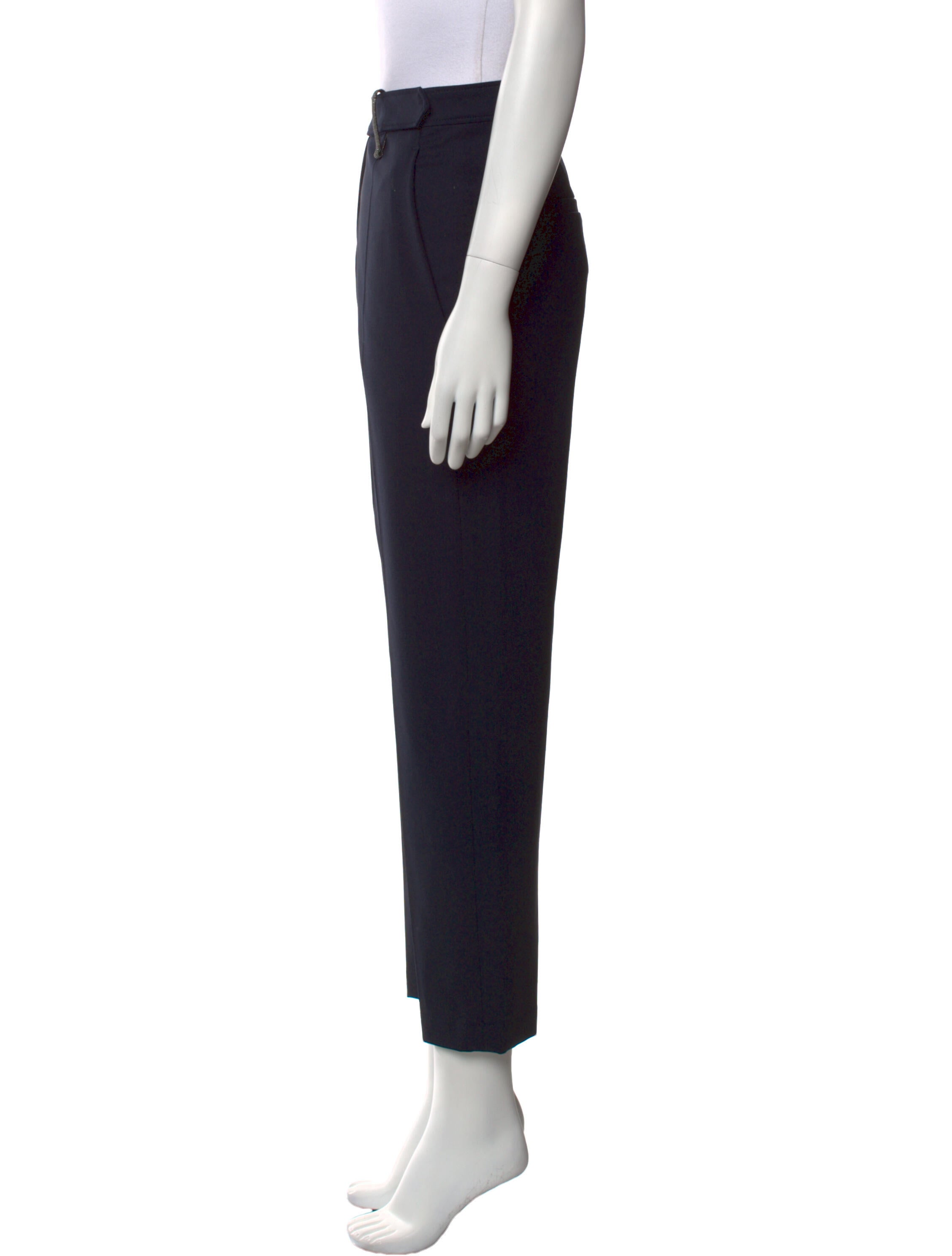 Brunello Cucinelli Virgin Wool Straight Leg Pants