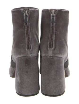 Brunello Cucinelli Velvet Beaded Accents Boots