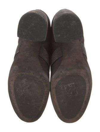 Brunello Cucinelli Velvet Beaded Accents Boots