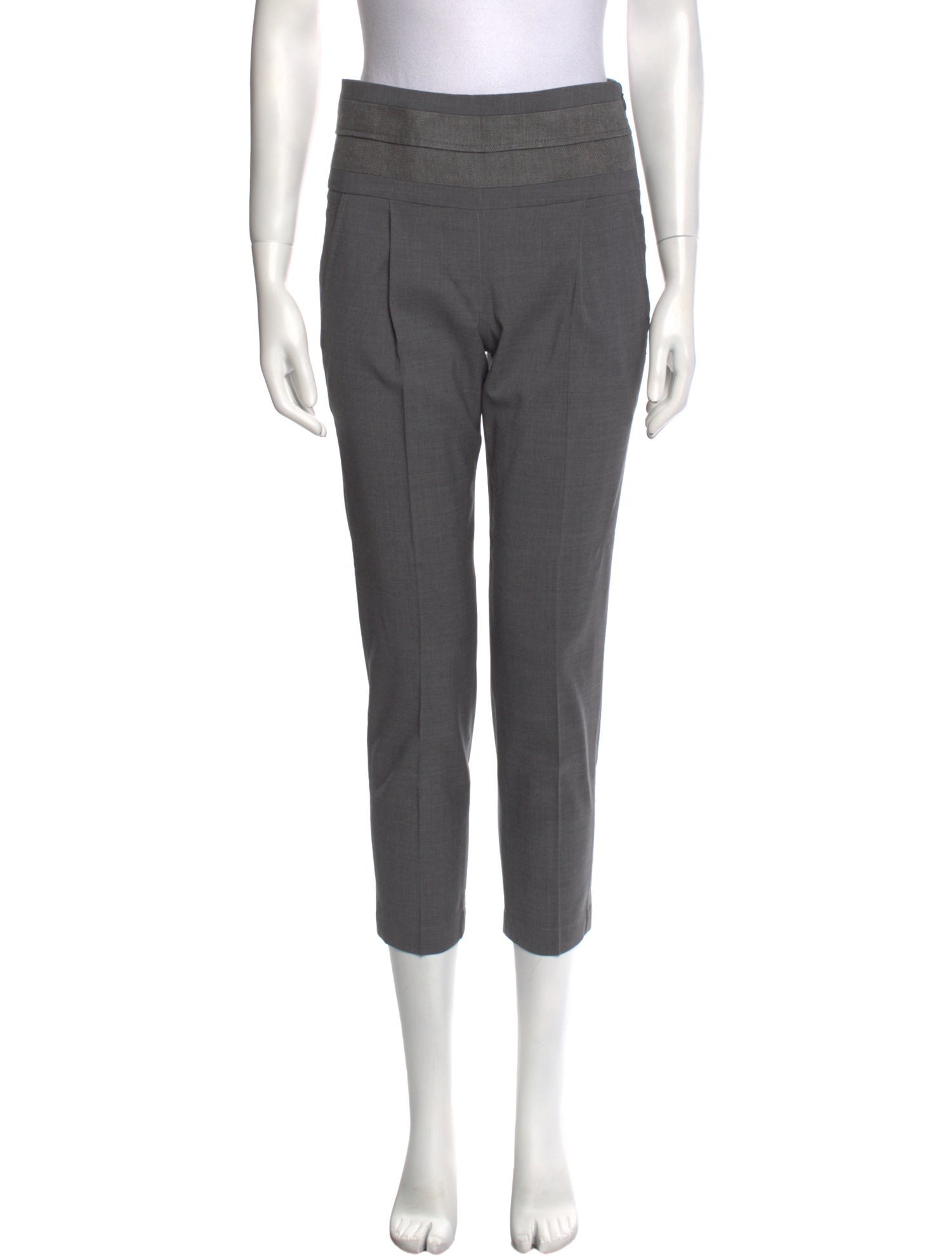 Brunello Cucinelli Virgin Wool Skinny Leg Pants