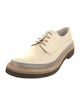 Brunello Cucinelli Leather Beaded Accents Oxfords