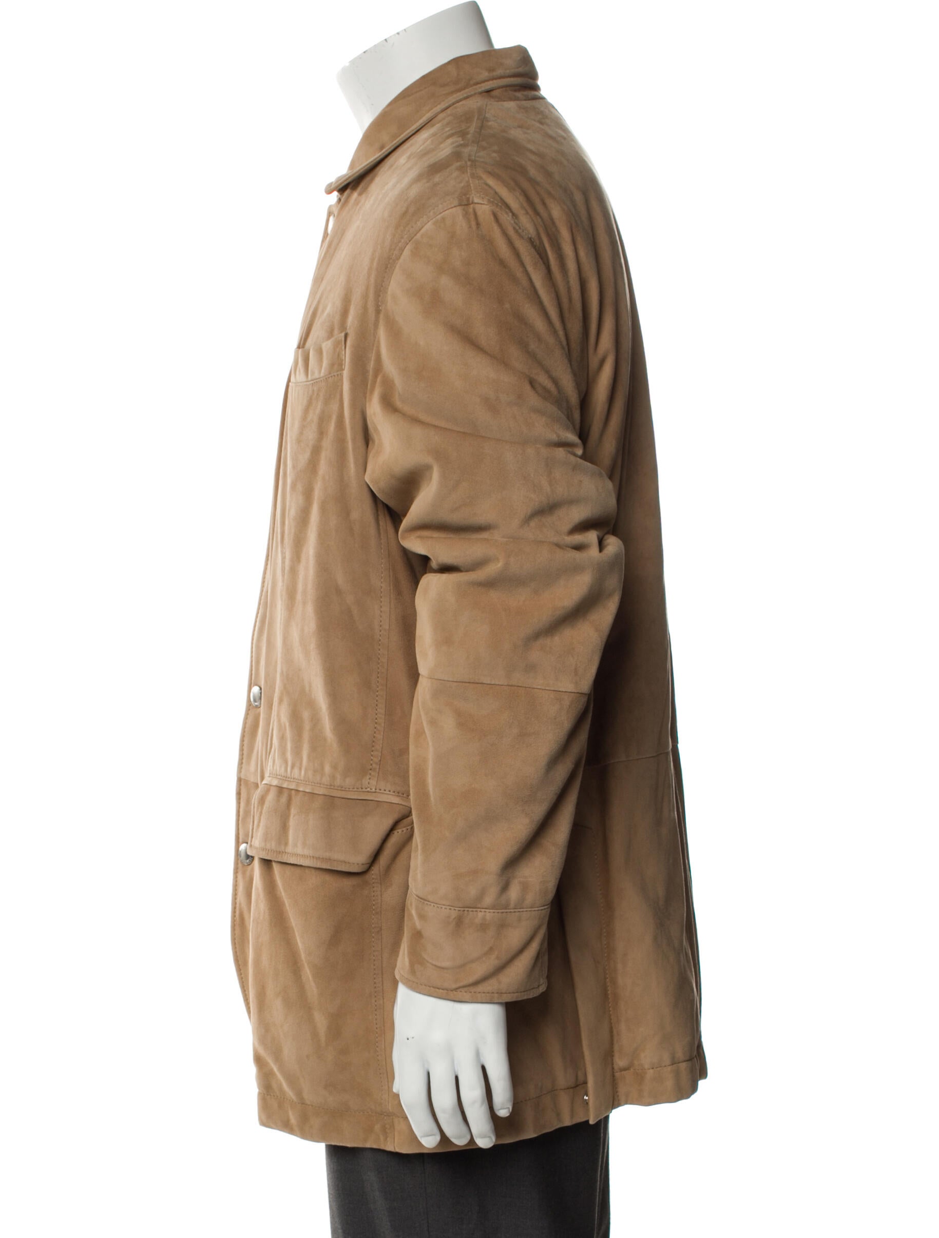 Brunello Cucinelli Leather Utility Jacket