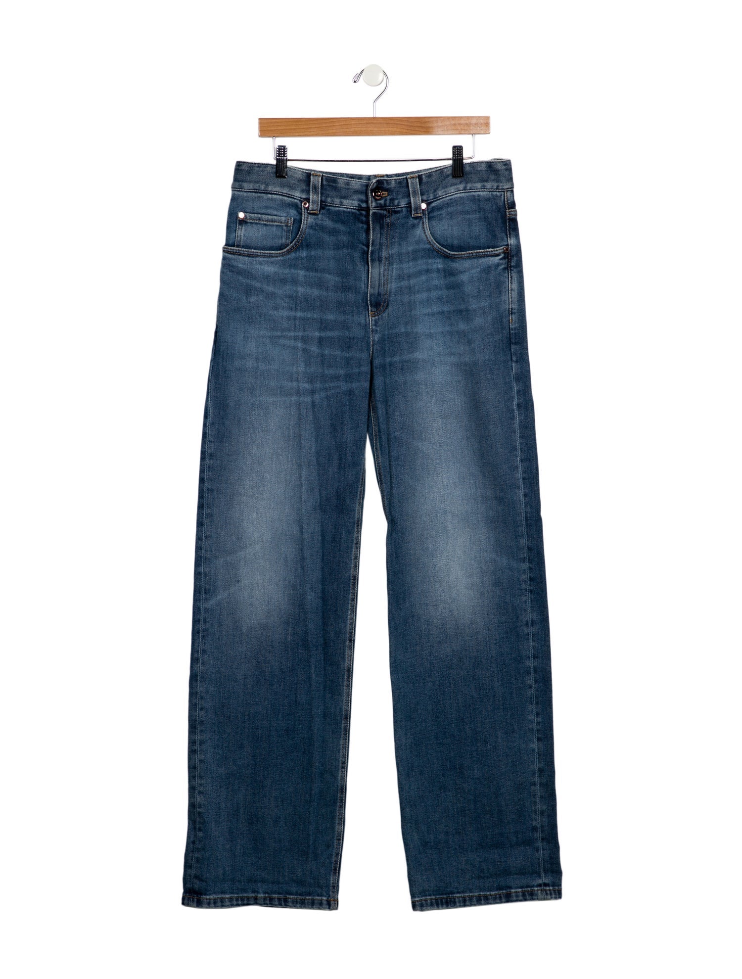 Brunello Cucinelli High-Rise Wide Leg Jeans