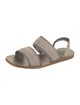 Brunello Cucinelli Suede Beaded Accents Slingback Sandals