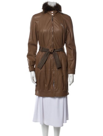 Brunello Cucinelli Leather Utility Jacket