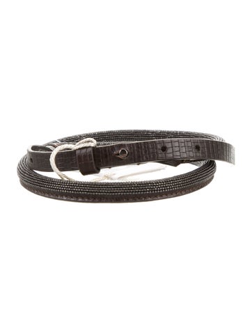 Brunello Cucinelli Belts Skinny Leather Belt S