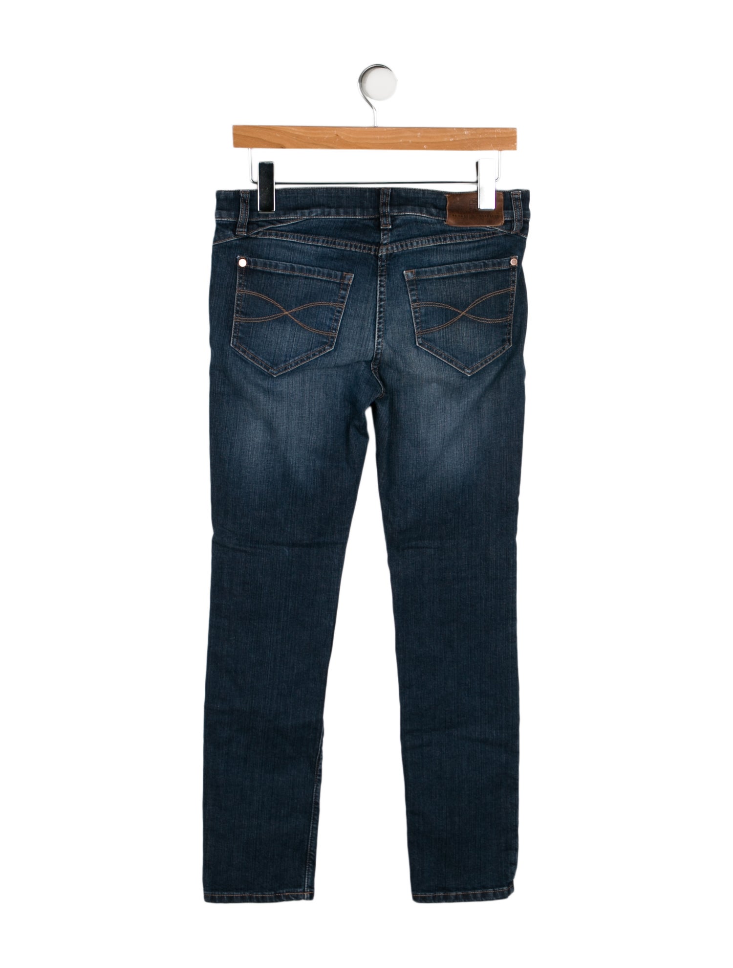 Brunello Cucinelli Mid-Rise Straight Leg Jeans