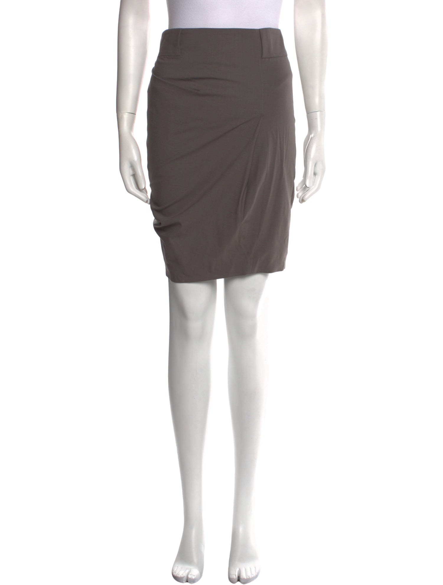 Brunello Cucinelli Virgin Wool Knee-Length Skirt