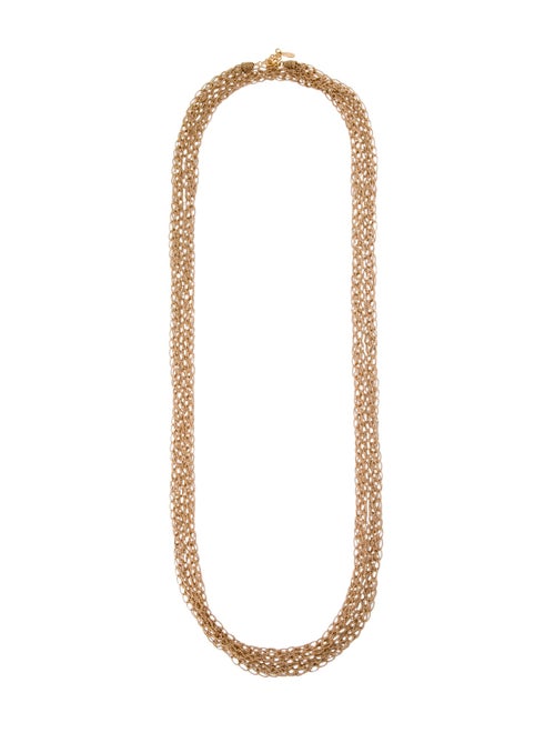 Brunello Cucinelli Extra Long Monili Loop Wrap Around Necklace