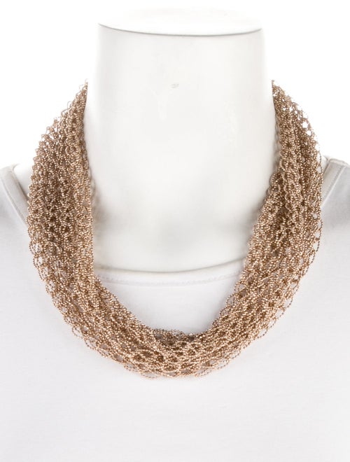 Brunello Cucinelli Extra Long Monili Loop Wrap Around Necklace