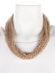 Brunello Cucinelli Extra Long Monili Loop Wrap Around Necklace