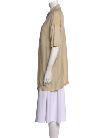Brunello Cucinelli Silk Short Sleeve Tunic