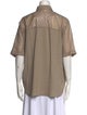 Brunello Cucinelli Short Sleeve Button-Up Top