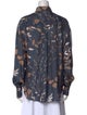 Brunello Cucinelli Silk Printed Button-Up Top