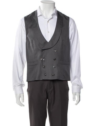 Brunello Cucinelli Suiting Virgin Wool Suit Vest Us40, It50 | L