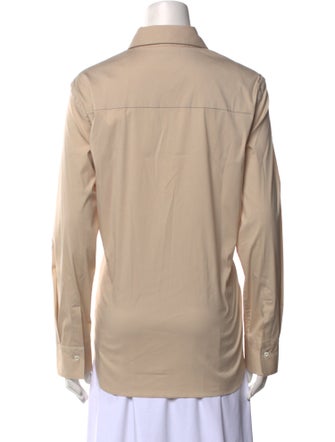 Brunello Cucinelli Long Sleeve Button-Up Top