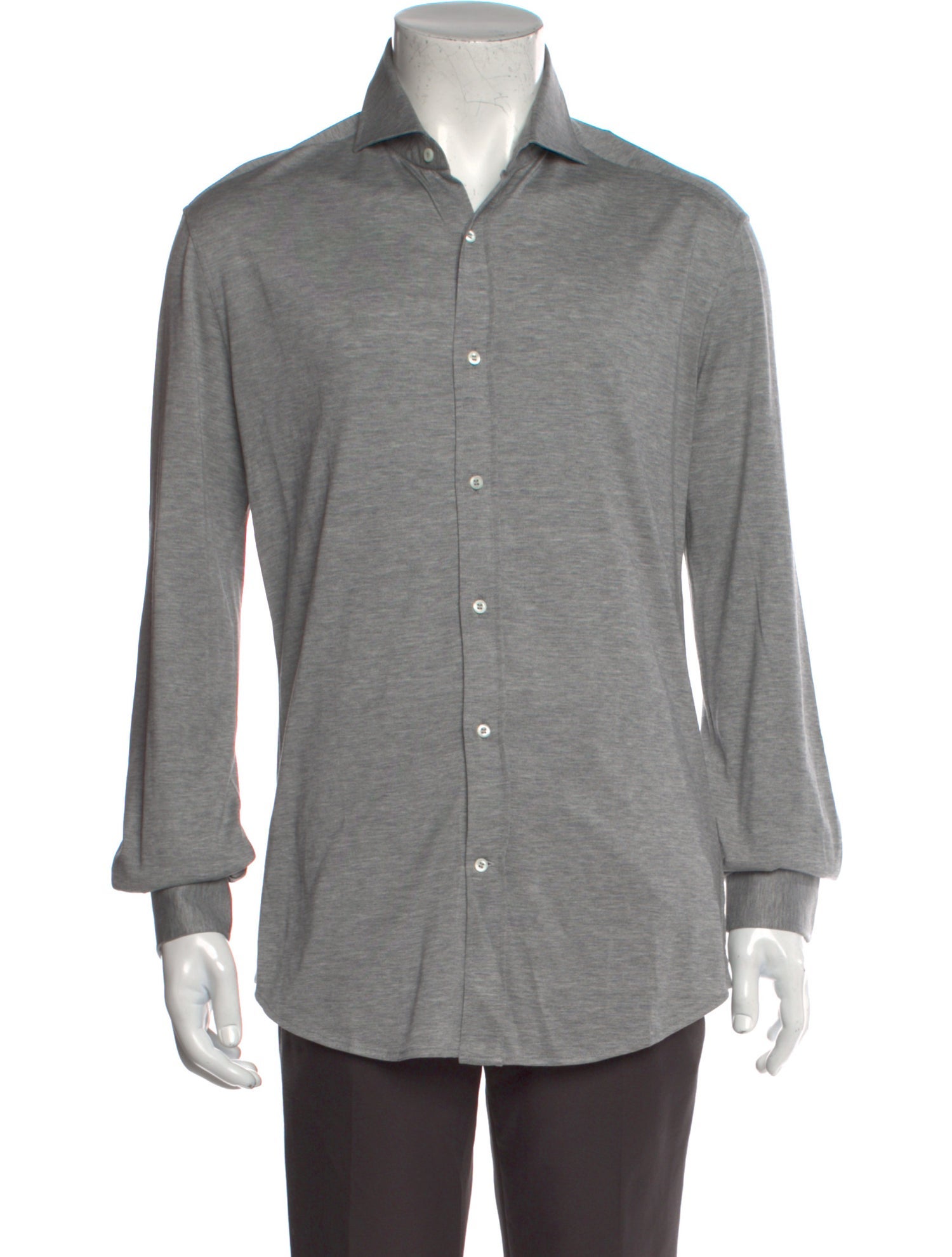 Brunello Cucinelli Silk Long Sleeve Shirt