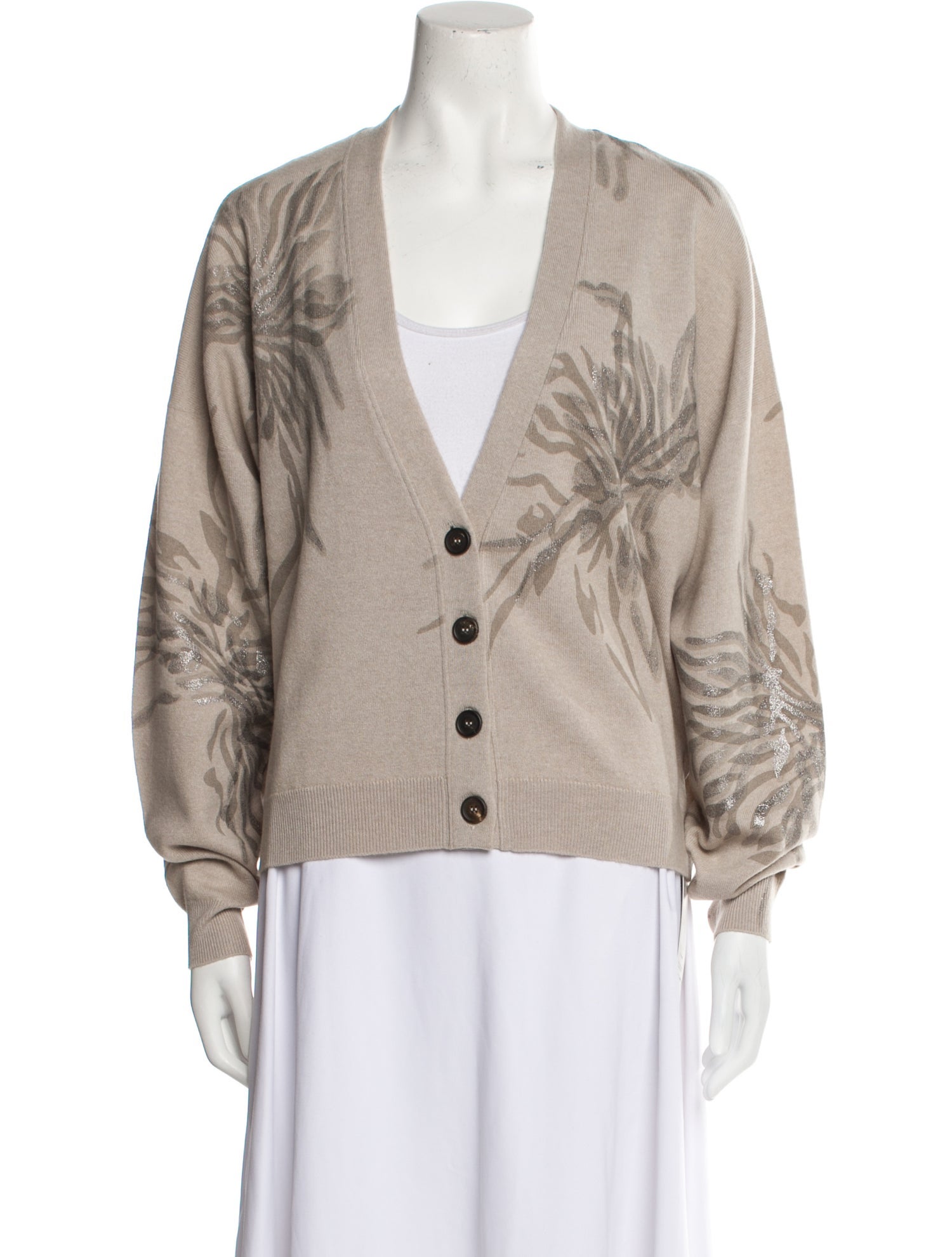 Brunello Cucinelli Virgin Wool Graphic Print Sweater w/ Tags