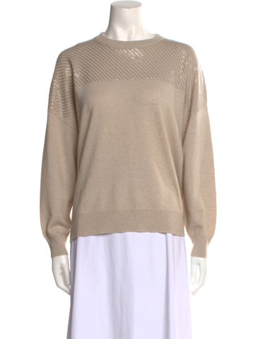 Brunello Cucinelli Knitwear Cashmere Crew Neck Sweater L