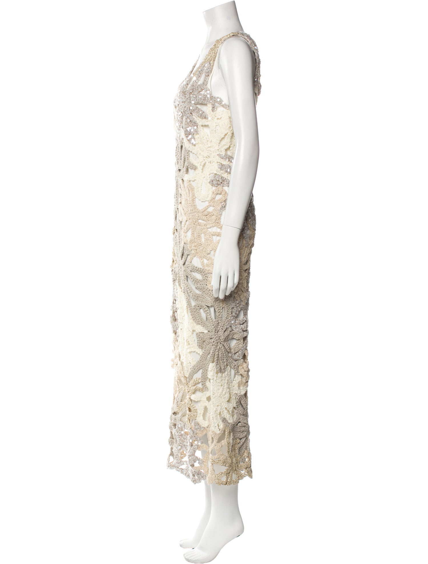 Brunello Cucinelli Patterned Long Dress