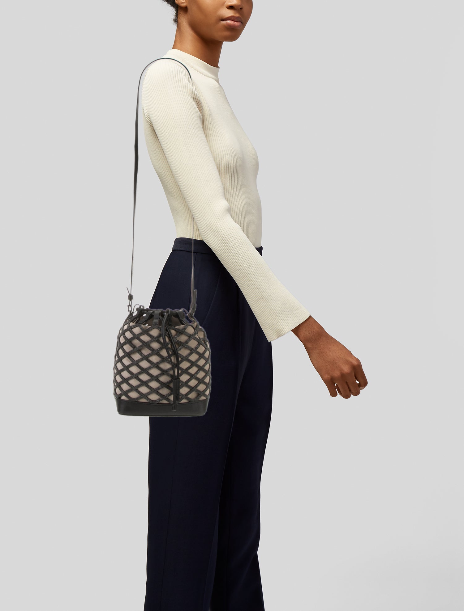 Brunello Cucinelli Leather Bucket Bag
