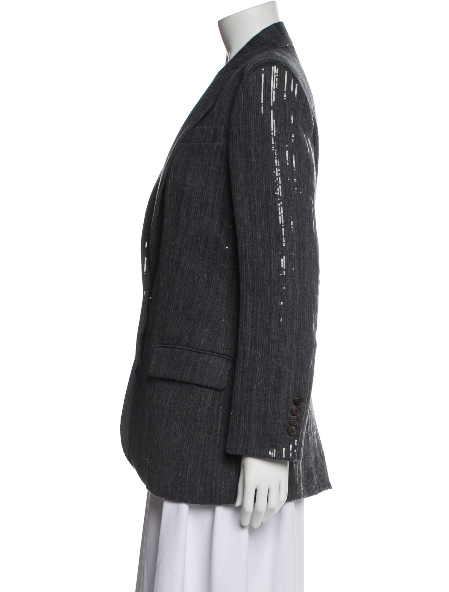 Brunello Cucinelli Linen Striped Blazer w/ Tags