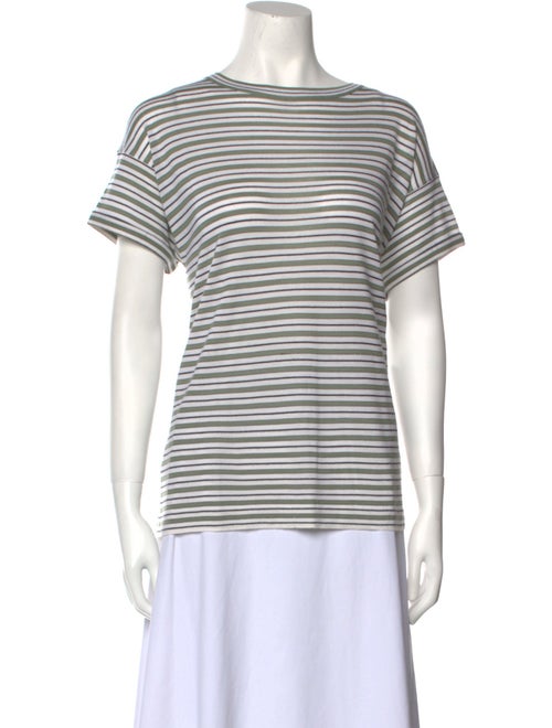 Brunello Cucinelli Striped Bateau Neckline T-Shirt