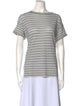 Brunello Cucinelli Striped Bateau Neckline T-Shirt
