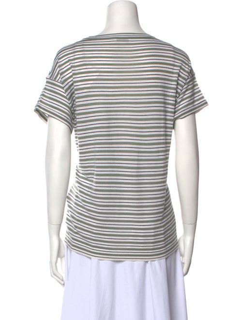 Brunello Cucinelli Striped Bateau Neckline T-Shirt