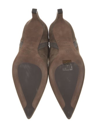 Brunello Cucinelli Monili Suede Chelsea Boots