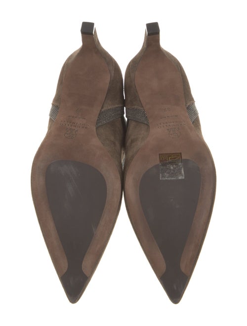 Brunello Cucinelli Monili Suede Chelsea Boots