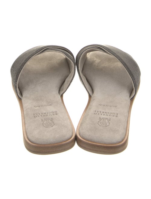 Brunello Cucinelli Crystal Slides