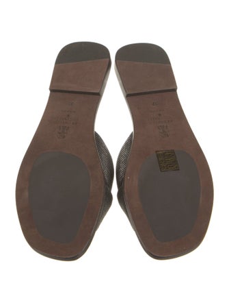 Brunello Cucinelli Crystal Slides