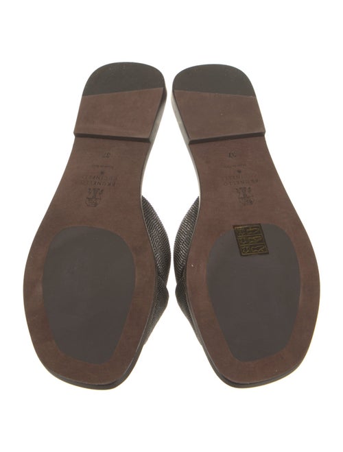 Brunello Cucinelli Crystal Slides