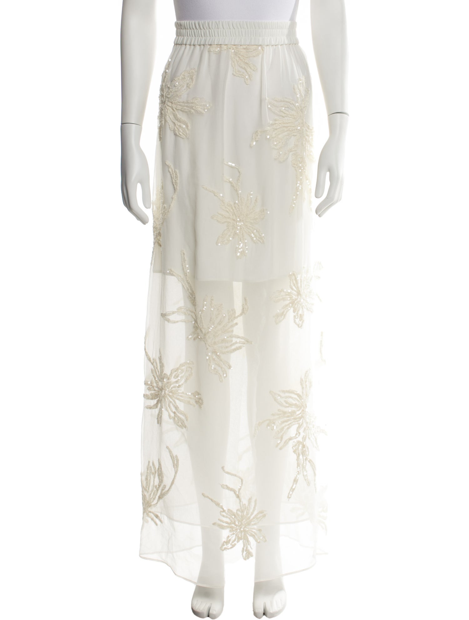 Brunello Cucinelli Silk Long Skirt w/ Tags