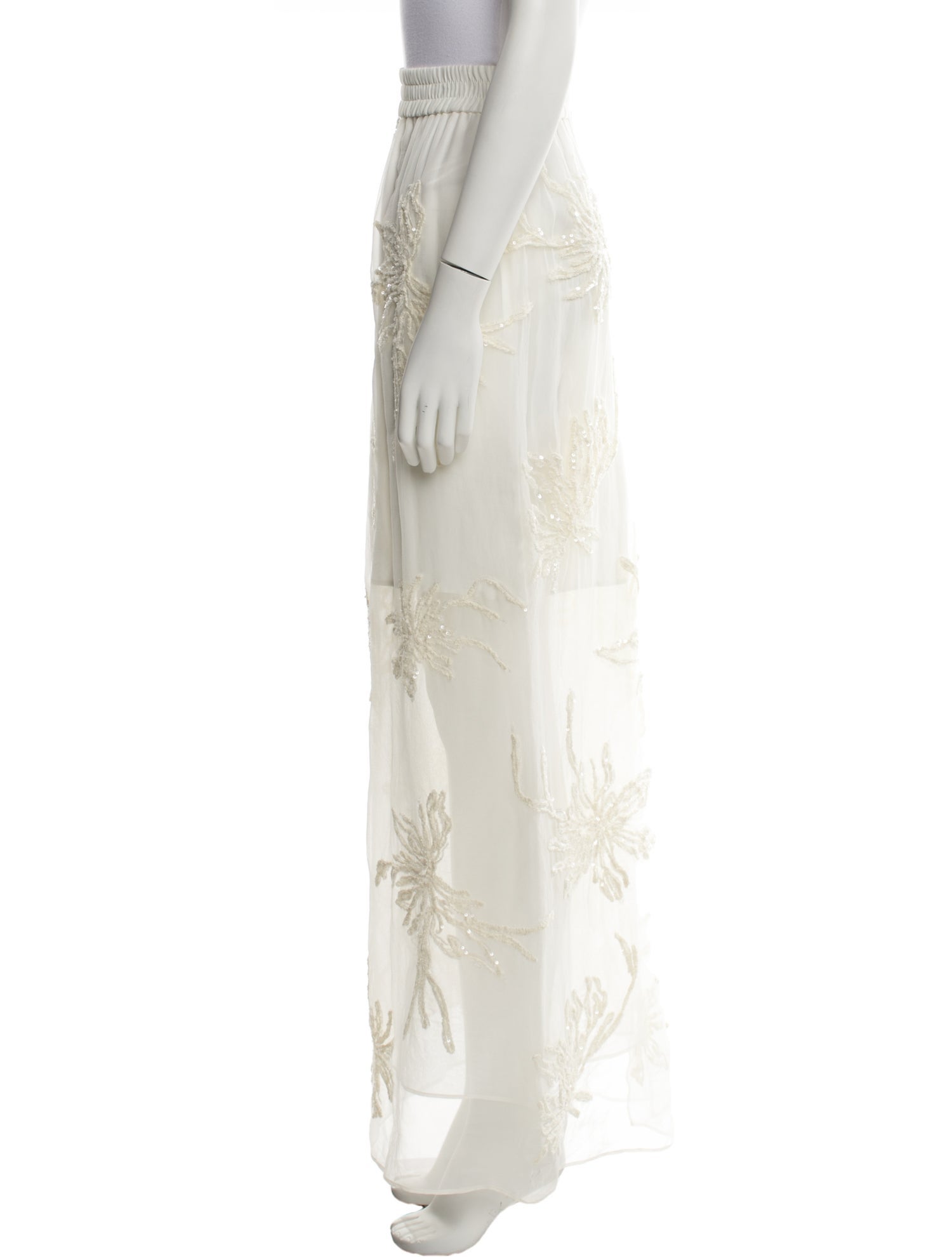 Brunello Cucinelli Silk Long Skirt w/ Tags