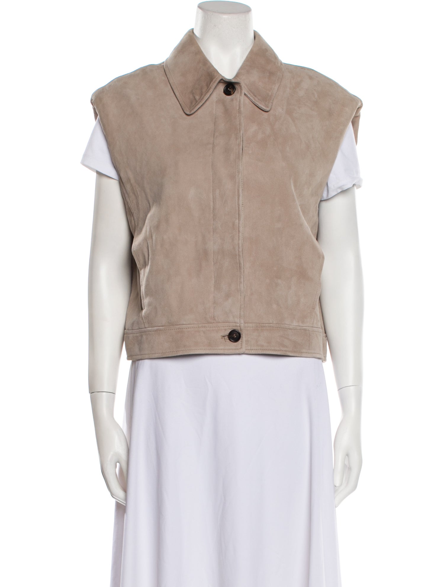 Brunello Cucinelli Leather Vest w/ Tags