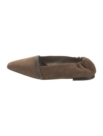 Brunello Cucinelli Suede Flats