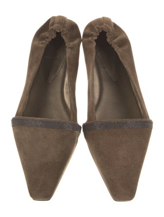Brunello Cucinelli Suede Flats