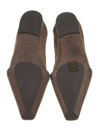 Brunello Cucinelli Suede Flats
