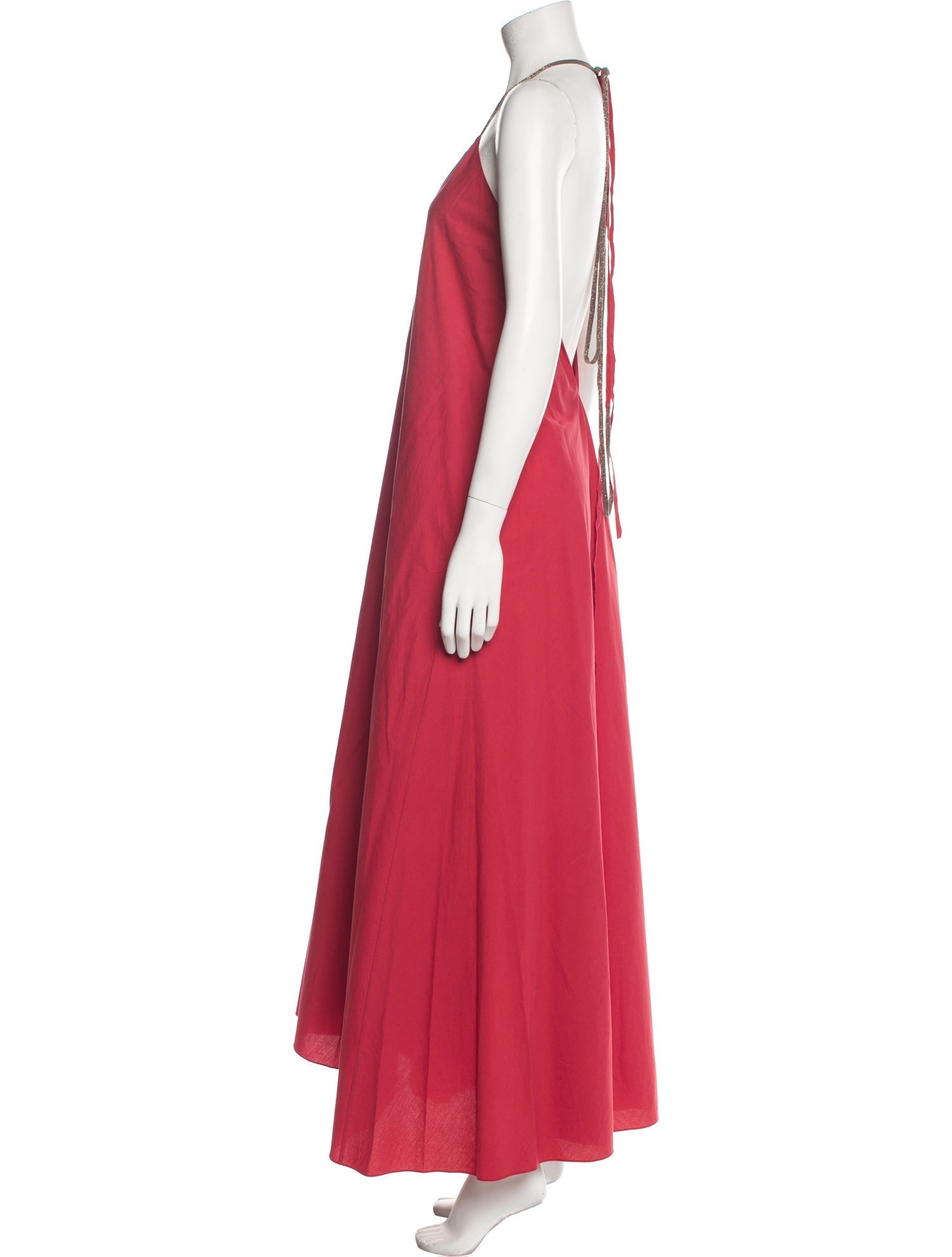 Brunello Cucinelli V-Neck Midi Length Dress w/ Tags