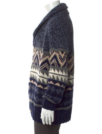 Brunello Cucinelli Printed Collar Cardigan