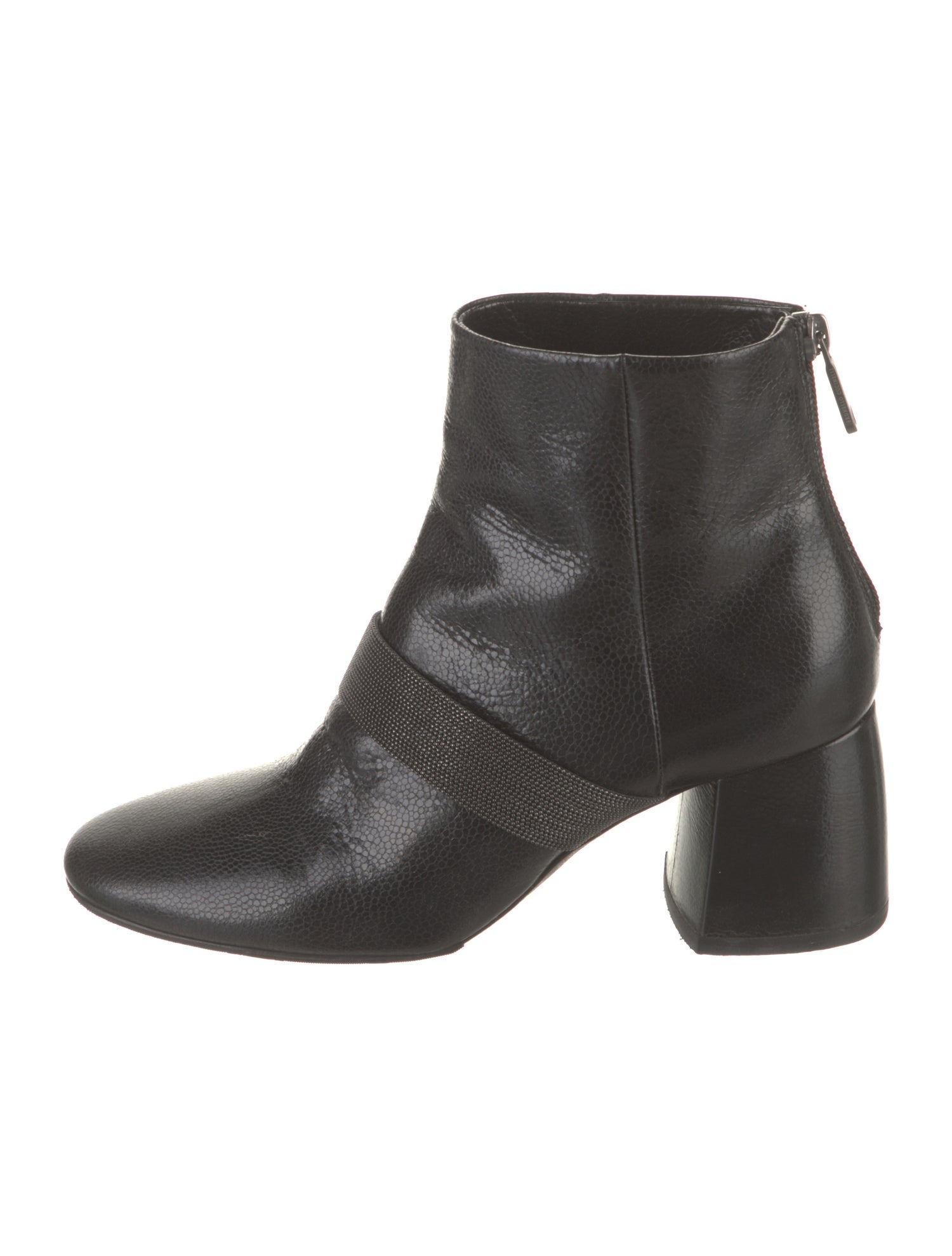 Brunello Cucinelli Monili Leather Boots