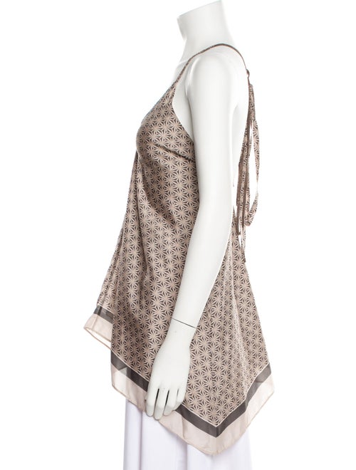 Brunello Cucinelli Silk V-Neck Top